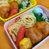 たらこパスタとわかめご飯|さやかさん