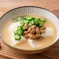 【冷製】納豆やっこみそ汁