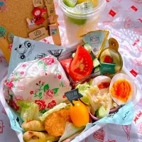 2025/08/01 ハンバーガー🍔弁当|Blueberry🫐さん
