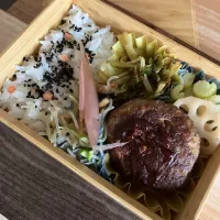 ハンバーグ弁当|ポンポンダリアさん