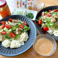 ピーナツ味のつけ汁でいただく素麺|akkiyさん