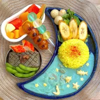 すべるよろこび☆バナナカレー|青い鳥さん