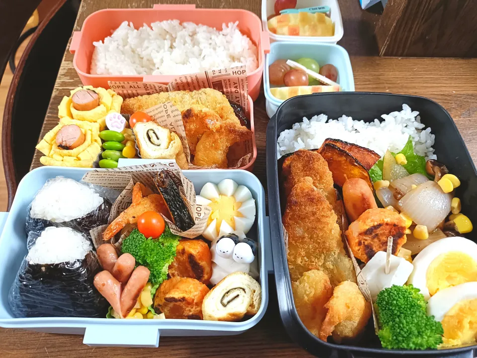 ３人弁当|ゆきこさん