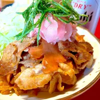 豚肉のガリ炒め🐷|おかちさん