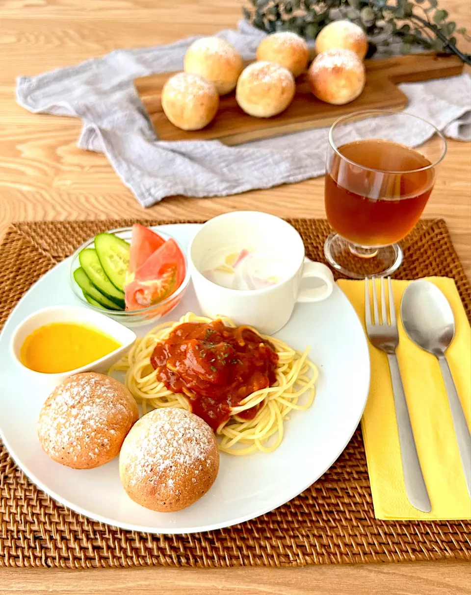 塩麹チーズパンでプレートランチ🍽️|nonoさん