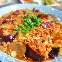 ヘルシー♡レンジで簡単♡大豆のお肉♡麻婆なす|Guuママさん