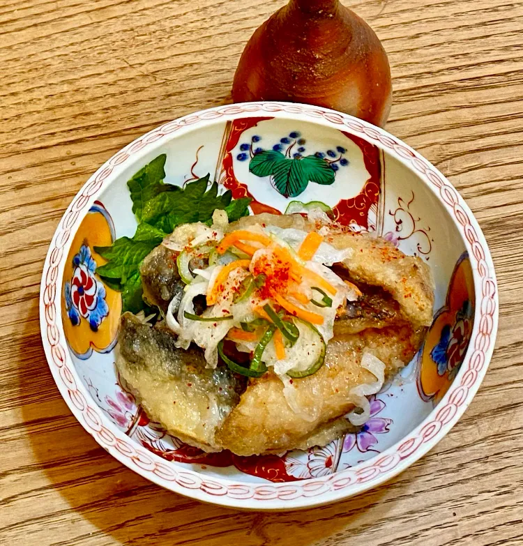 「カンタン酢de鯵なんばん晩酌」
何にでも使えるね カンタン酢
ピクルス、ポテサラ、冷奴
キンキン剣菱を添えて晩ごはん|ばくあんしゃさん