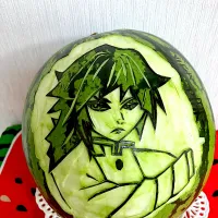 🍉スイカちゃん「鬼滅の刃」の冨岡義勇|ゆりゆりさん