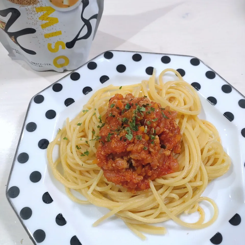 つぶみそが隠し味！ミートソース🍝|もえさん