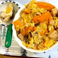 人参を使った親子丼|マースさん