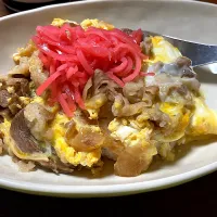 牛とじ丼|はっちぃさん