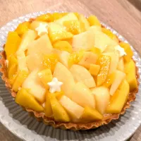 桃とマンゴーのタルト|なおさん