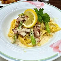 レモンクリームパスタ🍋|鬼百合さん