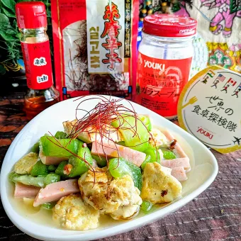 Snapdishの人気料理写真:【🌺🌴ナーベラーチャンプルー】