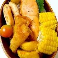 シャケ弁当|あささん