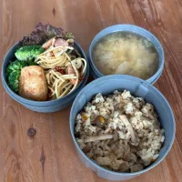 炊き込みご飯とペペロンチーノ|Hajime Oomuraさん