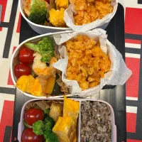 2025/7/30娘たちと私の弁当|なかみほさん