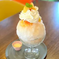 桃かき氷|あいつんさん