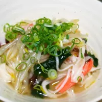 カニカマとカット野菜deあんかけ丼|ぱんだのままんさん