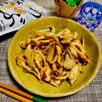 竹輪と舞茸の味噌炒め|まめもにおさん