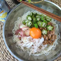 黒酢ﾈﾊﾞﾈﾊﾞそうめん|まりおさん