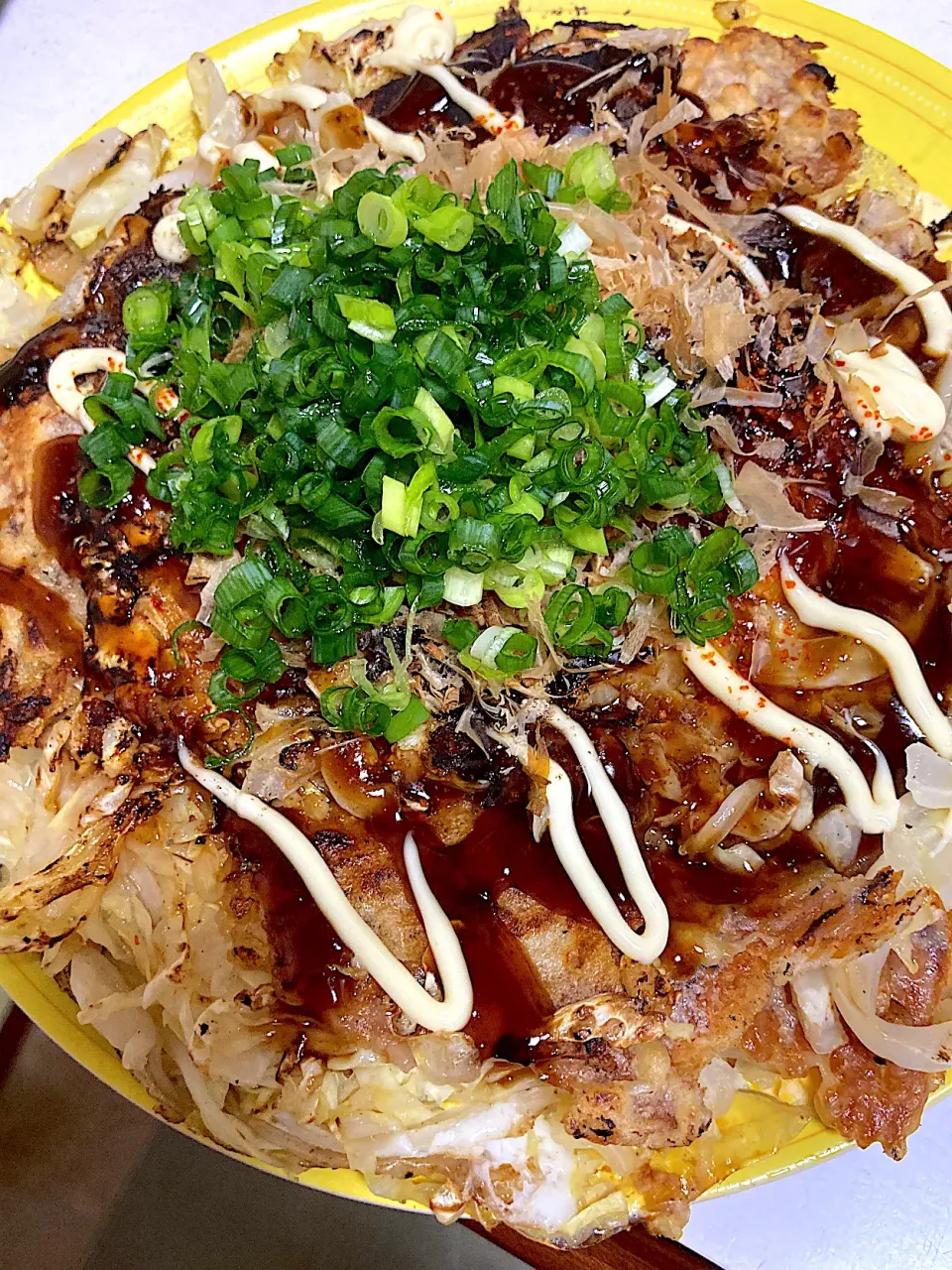 ライスペーパーで簡単お好み焼き|ゆうさん