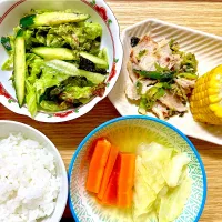 夕飯 豚のネギ塩焼き| ふわふわさん