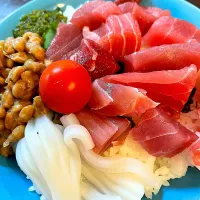 まぐろイカ丼|kiicoさん