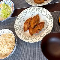 そうめんと角煮風車麩|きなこさん
