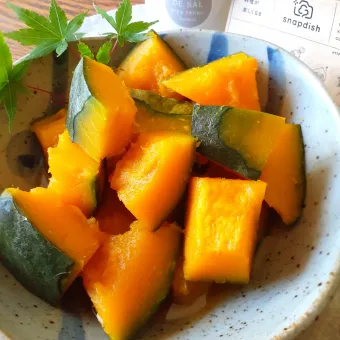 Snapdishの人気料理写真:かぼちゃの煮物withマヨルカ島の塩スモーク