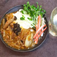 冷やっこに熱々中華あんかけサラダ| もりぞうさん