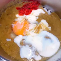 生タマゴ乗せ野菜粉砕甘口カレーライス| darkbaronさん