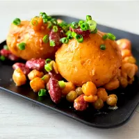tap.rinさんの料理 じゃがいもとお豆さん炒め|tap.rinさん