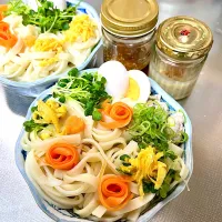 休日の妹用のお昼は、夏らしく冷やしうどん。|じゅんちゃんさん