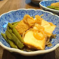 いんげんと厚揚げの煮物|古尾谷りかこさん