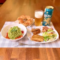春菊の冷製パスタ ジェノベーゼ風|Ruotoさん