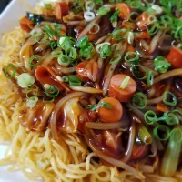 ソースあんかけ焼きそば