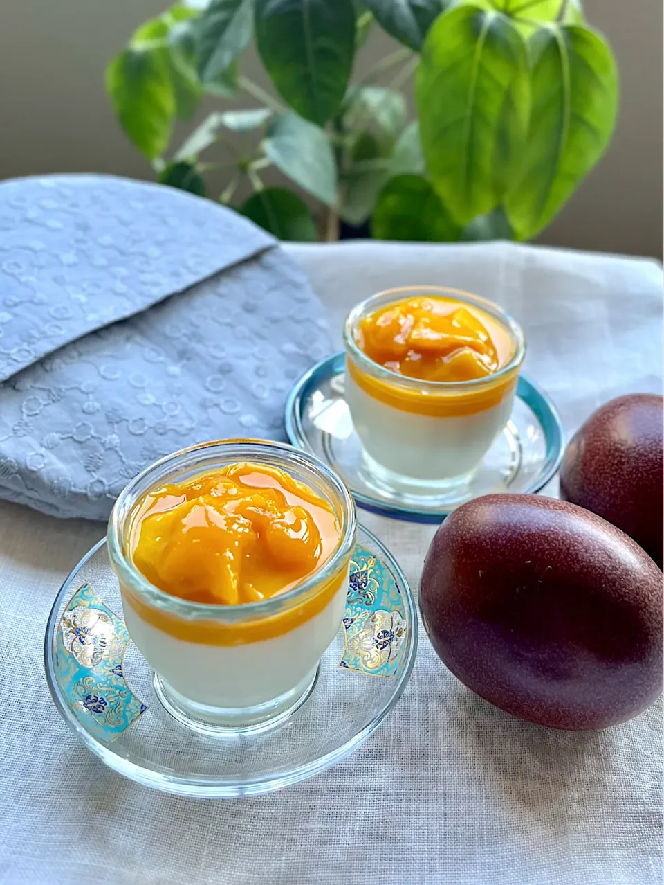 マンゴーとパッションフルーツの杏仁豆腐|アッコ✨さん