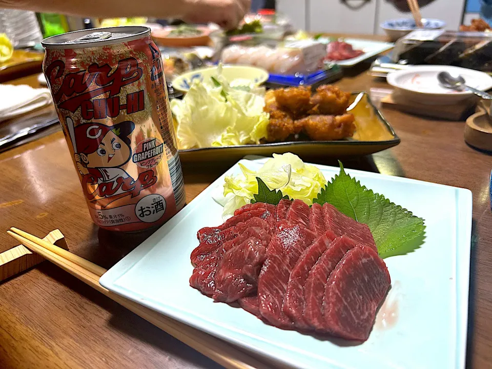 馬刺しと色々|みっきーさん