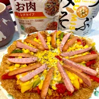 ライスピザ(２種:ケチャップ味とカレー味)|ユキちゃんさん