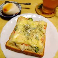 ポテサラチーズトースト| うたかた。さん