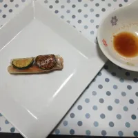 焼きネギとズッキーニの生春巻き♪ヽ(*´∀｀)ﾉ（ﾀﾍﾞﾁｬｯﾀバージョﾝ( ｡ﾟДﾟ｡)）