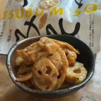 蓮根のつぷ味噌金平