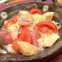 桃と生ハムとトマトのカッペリーニ|mokoさん