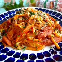 8月3日はヤミーの日⭐︎yummy!コリアンホットでピリ辛ナポリタン
