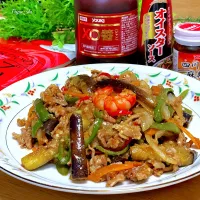 夏野菜のXO醤炒め