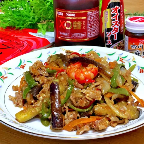 「ＸＯ醤」を使ってみたSnapdishの料理・レシピ写真:夏野菜のXO醤炒め