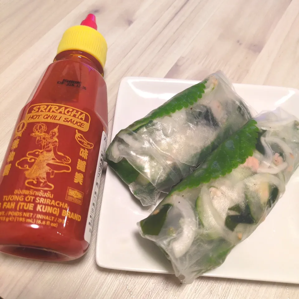 きゅうりとツナとわかめの生春巻き|Maho Sanoさん