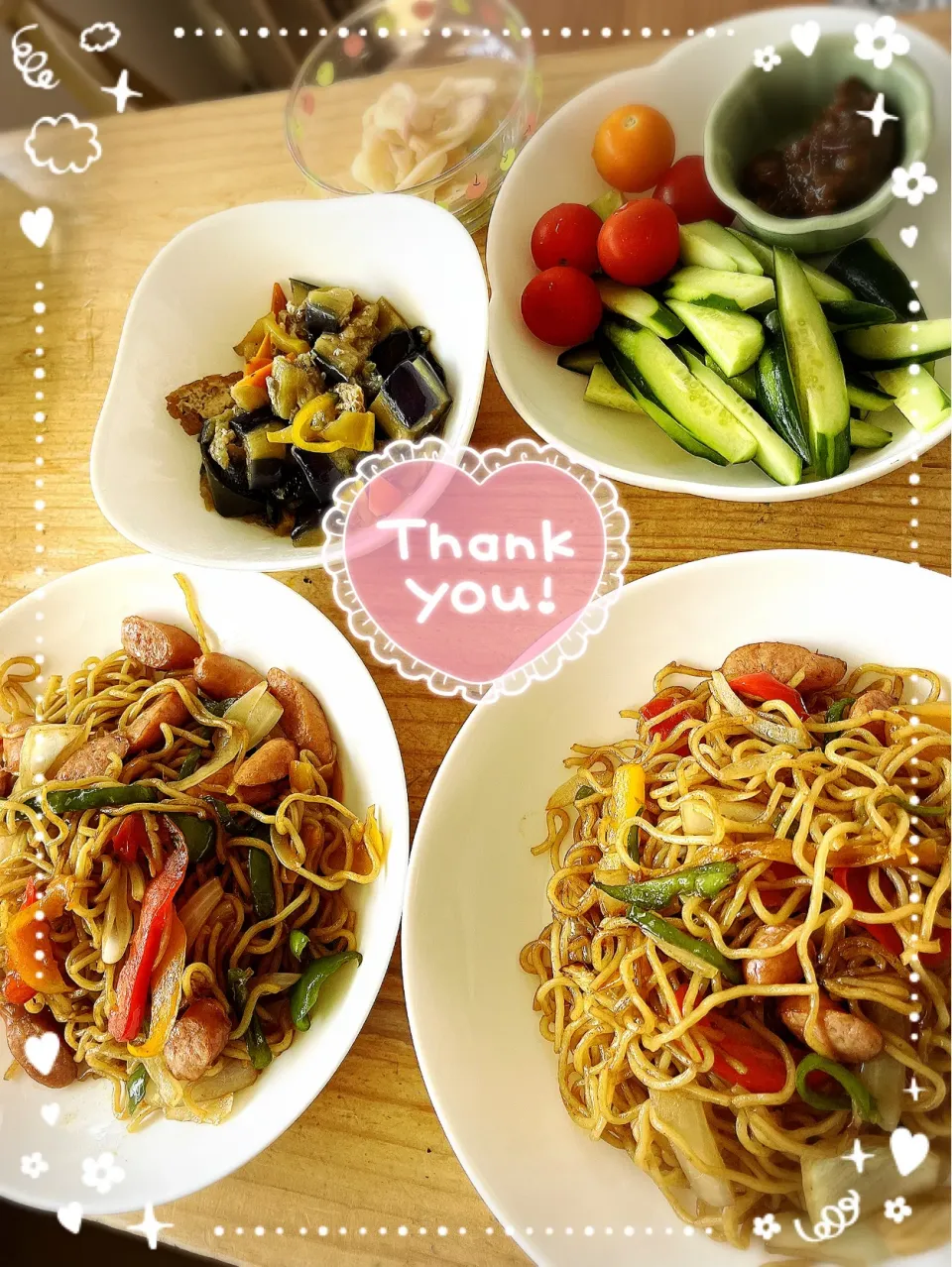 ウィンナーで焼きそば|harutomomamaさん