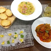 友人釣果と収穫野菜で晩ご飯 🥂|sakuramochiさん